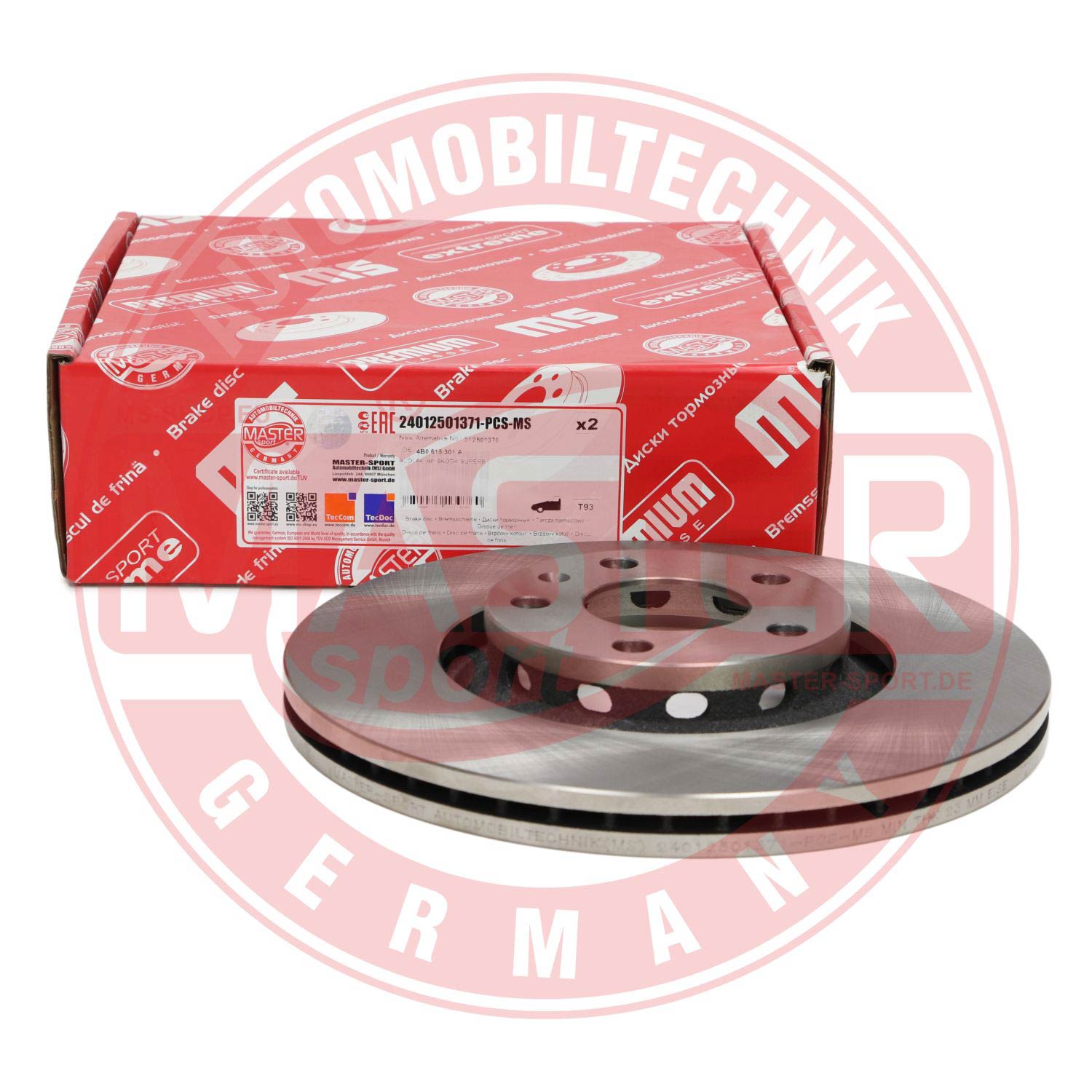 Disc frana MASTERSPORT GERMANY 24012501371-PCS-MS